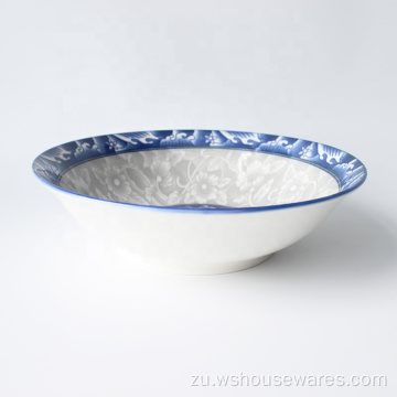 I-Ceramic Sope Plate Plate Izitsha Ezinhle Zezimbali Design